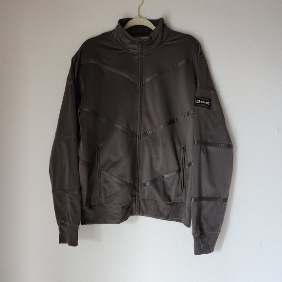 Carhartt Rugged Outdoor Wear Dakota Track Jacket Full-Zip Pocket Polyester Grey